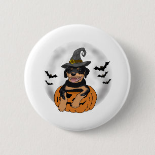 CHAPA REDONDA DE 5 CM ROTTWEILER HALLOWEEN GIFTS