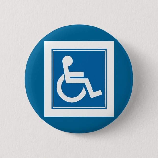 Chapa Redonda De 5 Cm Rótulo de Handicap (Anverso)