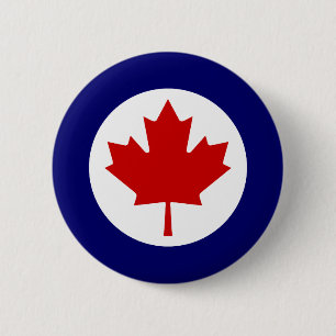 Chapa Redonda De 5 Cm Roundel canadiense