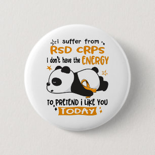 Chapa Redonda De 5 Cm RSD CRPS Awareness Month Ribbon Gifts