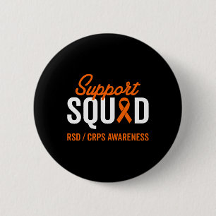 Chapa Redonda De 5 Cm RSD CRPS Warrior Survivor Awareness Support Squad