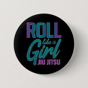 Chapa Redonda De 5 Cm Rueda Como una Chica BJJ Jiu Jitsu Brasileño Diver
