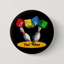 Chapa Redonda De 5 Cm Ruedan los bolos de Rama