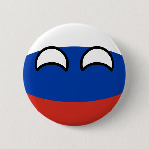 Chapa Redonda De 5 Cm Rusia Geeky que tiende divertida Countryball