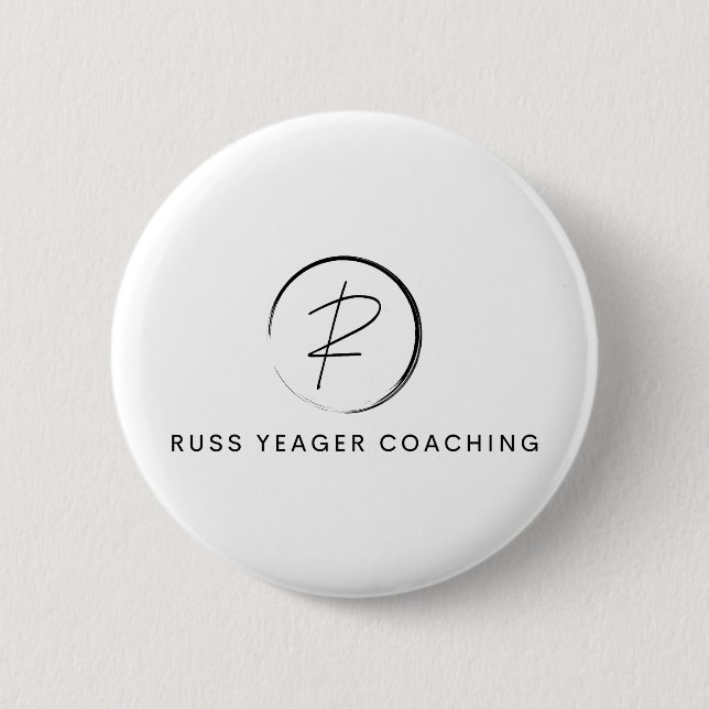 Chapa Redonda De 5 Cm Russ Yeager Coaching Signature Logo (Anverso)