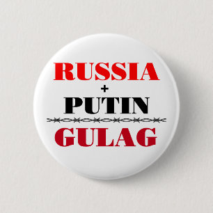 Chapa Redonda De 5 Cm Russia and Putin