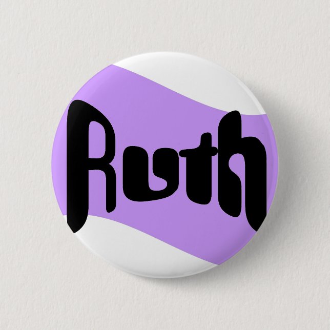 Chapa Redonda De 5 Cm Ruth (Anverso)