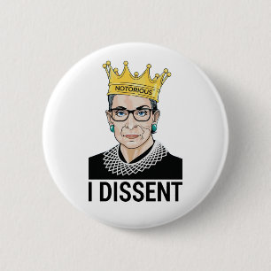 Chapa Redonda De 5 Cm Ruth Bader Ginsburg, célebre RBG, discrepo