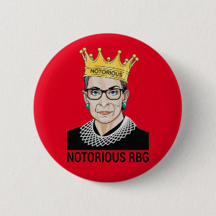 Chapa Redonda De 5 Cm Ruth Bader Ginsburg - conocido RBG
