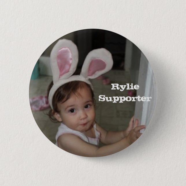 Chapa Redonda De 5 Cm Rylie Supporter (Anverso)