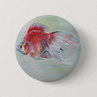 Chapa Redonda De 5 Cm Ryukin Goldfish Pintura acrílica