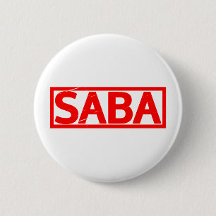 Chapa Redonda De 5 Cm Saba Stamp