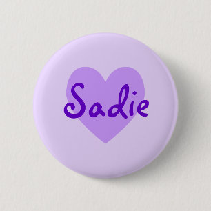 Chapa Redonda De 5 Cm Sadie en morado