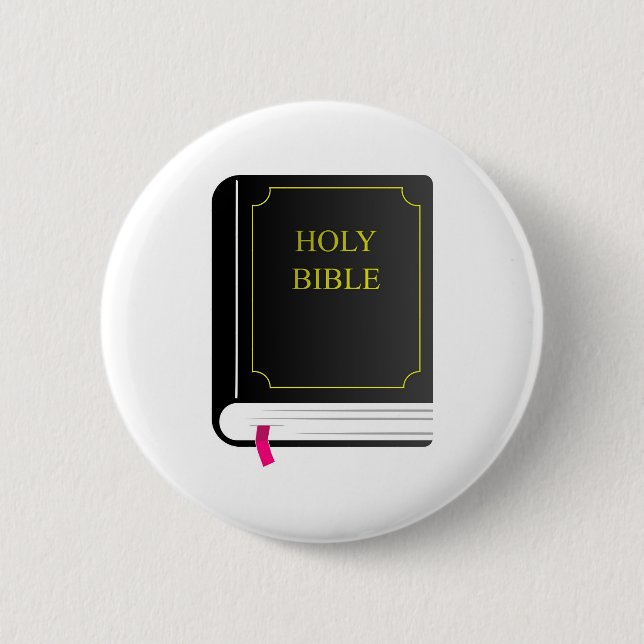 Chapa Redonda De 5 Cm Sagrada Biblia (Anverso)