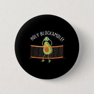 Chapa Redonda De 5 Cm Sagrado Blockamole Volleyball Cuse Diversión