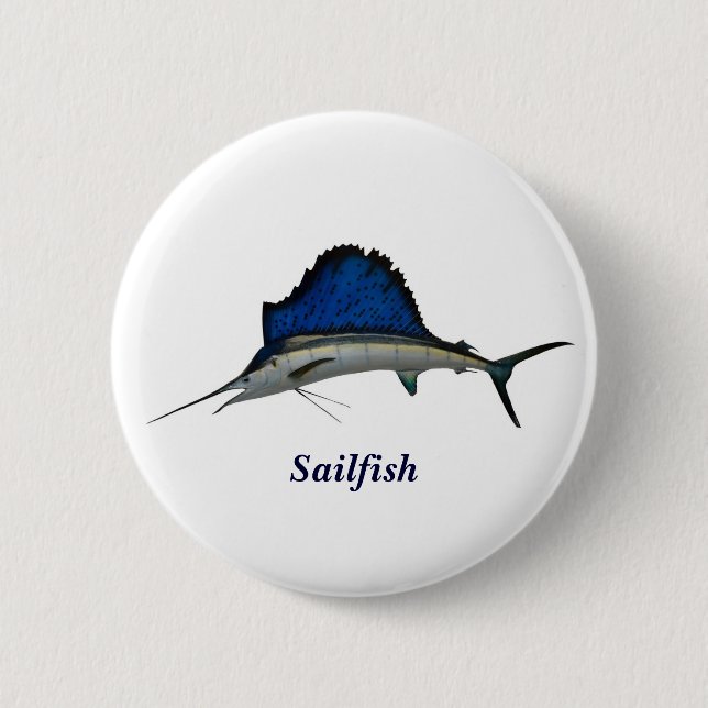 Chapa Redonda De 5 Cm Sailfish (Anverso)