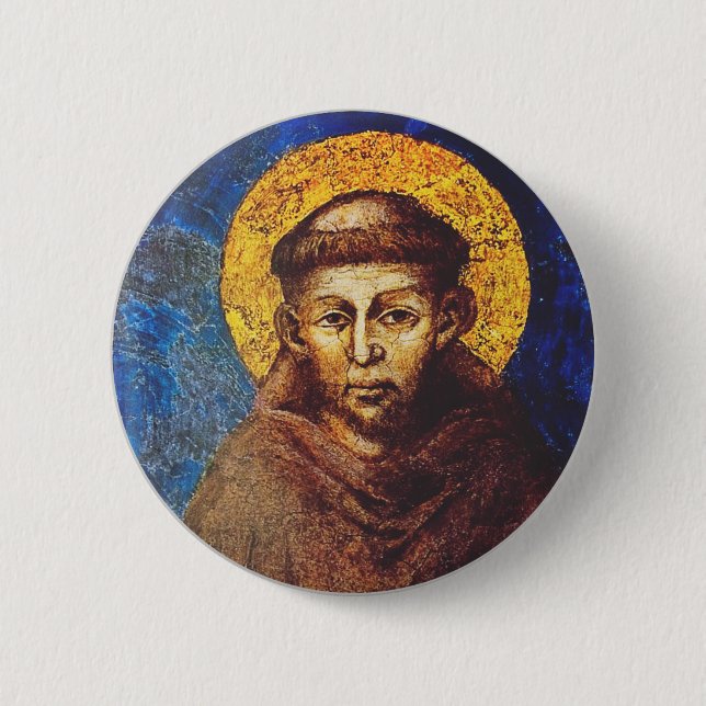 Chapa Redonda De 5 Cm Saint Francis of Assisi The Canticle of Creation (Anverso)