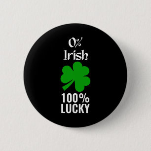 Chapa Redonda De 5 Cm Saint Patrick Paddys Day Irlanda Clover 0% Irlandé