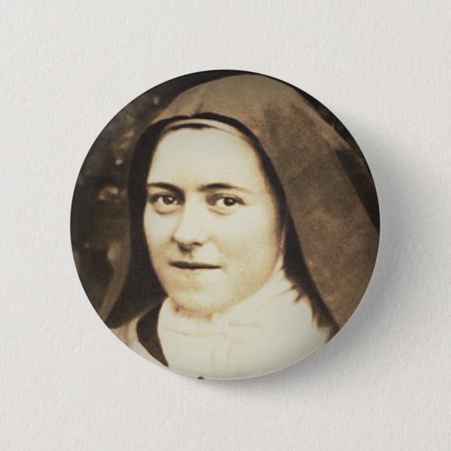 CHAPA REDONDA DE 5 CM SAINT THERESE DE LISIEUX (Anverso)