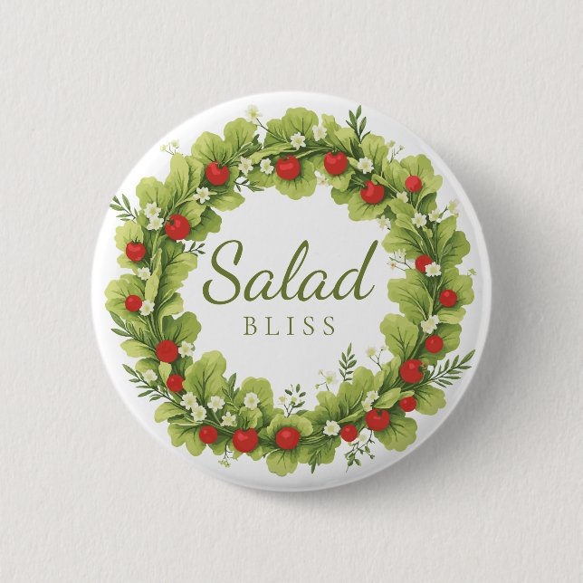 Chapa Redonda De 5 Cm Salad Bliss (Anverso)