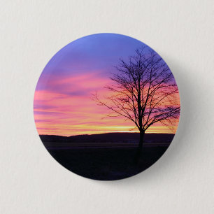 Chapa Redonda De 5 Cm Salida del sol gloriosa