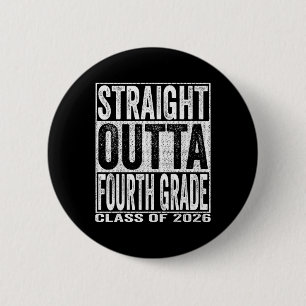 Chapa Redonda De 5 Cm Saliendo de Cuarto Grado Graduado Divertido 2026 4