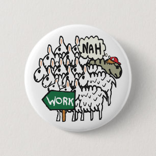 Chapa Redonda De 5 Cm Salir del trabajo