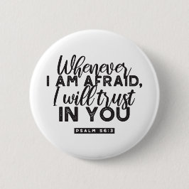 Chapa Redonda De 5 Cm Salmo 56:3 Biblia Verso arte "Confiaré en ti"