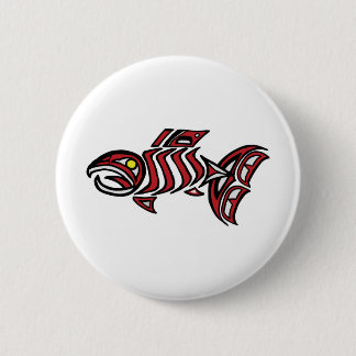Chapa Redonda De 5 Cm Salmones del Haida