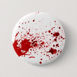 Chapa Redonda De 5 Cm salpicadura 1 de la sangre