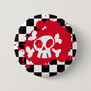 Chapa Redonda De 5 Cm Salpicadura de Emo