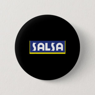 Chapa Redonda De 5 Cm Salsa Dancing Music Food Puerto Goya Latin C