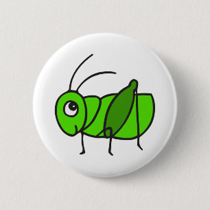 Chapa Redonda De 5 Cm Saltamontes lindo