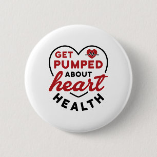 Chapa Redonda De 5 Cm Salud del Corazón Conciencia de la Enfermedad Card