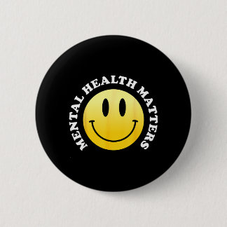 Chapa Redonda De 5 Cm Salud Mental
