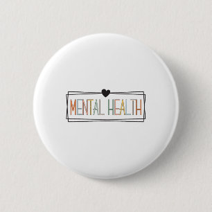 Chapa Redonda De 5 Cm Salud Mental S Enfermedades Cerebrales Aviso De Sa