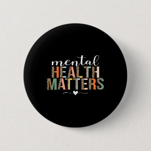 Chapa Redonda De 5 Cm Salud Mental S Enfermedades Cerebrales Humanas Sen