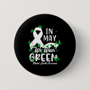 Chapa Redonda De 5 Cm Salud Mental S Usamos Awarden Verde De Salud Menta