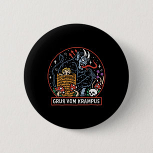 Chapa Redonda De 5 Cm Saludos desde la fiesta de los Navidades Gruss Vom