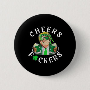 Chapa Redonda De 5 Cm Saludos por la bebida divertida de cerveza St Patr