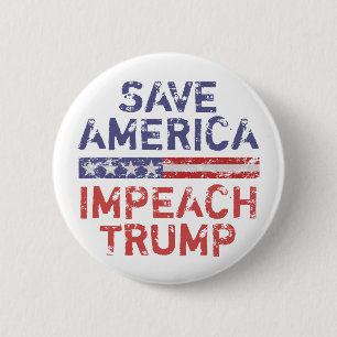 Chapa Redonda De 5 Cm Salven a Estados Unidos, desprestigien a Trump