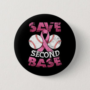 Chapa Redonda De 5 Cm Salven el segundo Byse Fun Bysebyll Breast Cancer