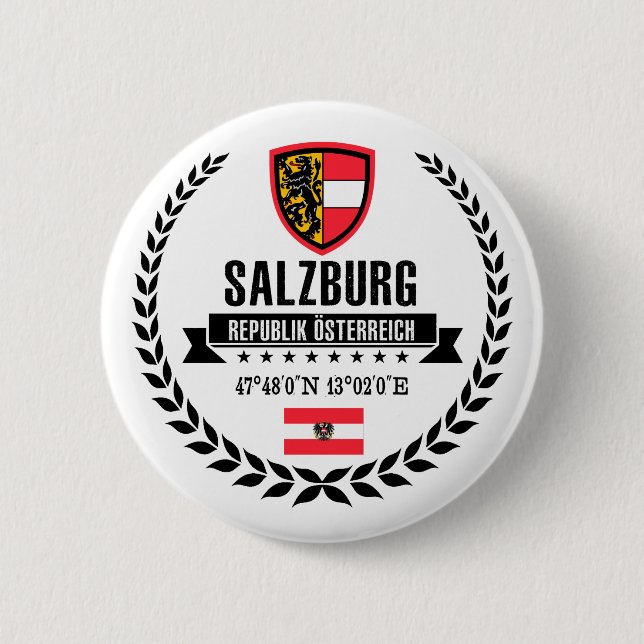 Chapa Redonda De 5 Cm Salzburgo (Anverso)