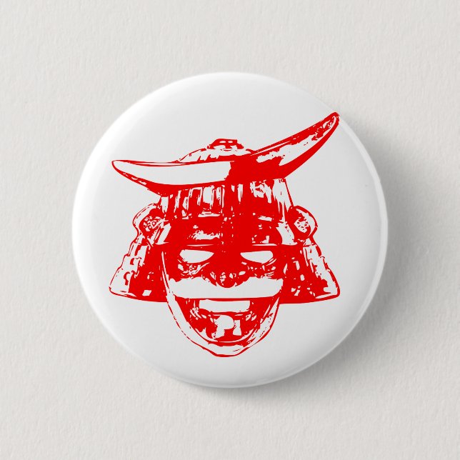 Chapa Redonda De 5 Cm Samurai 侍 (Anverso)