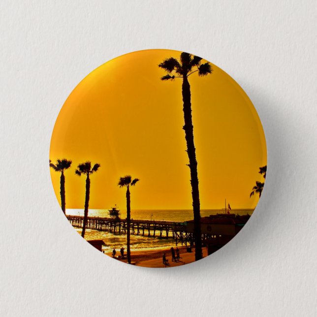 Chapa Redonda De 5 Cm San Clemente, California (Anverso)