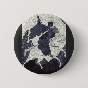 Chapa Redonda De 5 Cm San Jorge mata al dragón