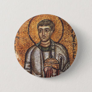 Chapa Redonda De 5 Cm San Lorenzo el mártir