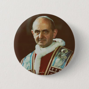 Chapa Redonda De 5 Cm San Papa Pablo VI Obispo de Roma