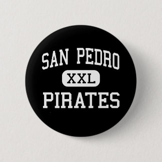 Chapa Redonda De 5 Cm San Pedro - piratas - alto - San Pedro California