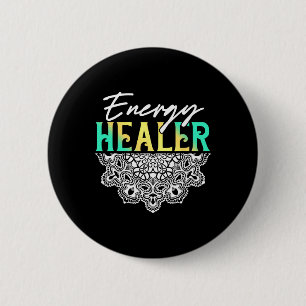 Chapa Redonda De 5 Cm Sanador Energético Maestro Reiki Yoga Espiritual C